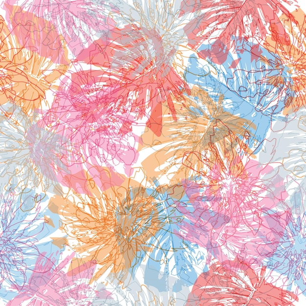 Ilustración de vector de verano Impresión plana de la selva