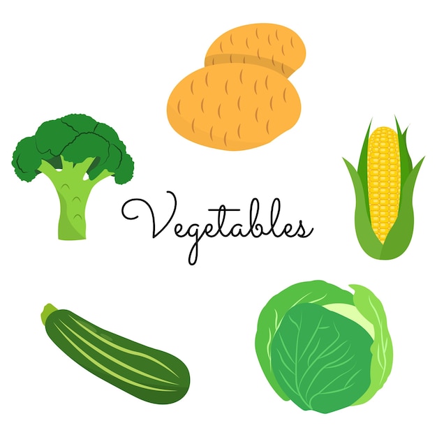 Ilustración de vector de verduras