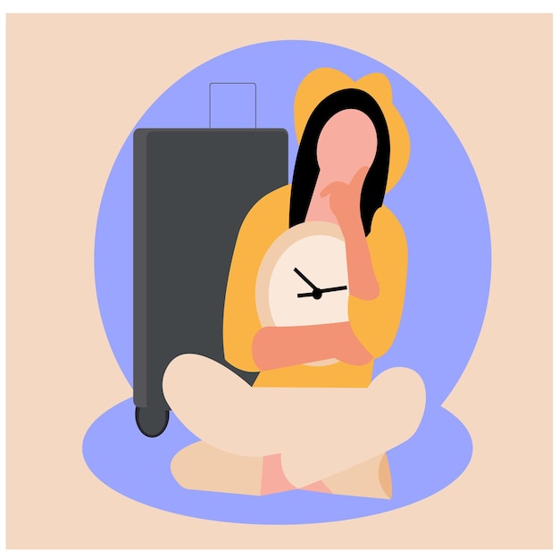 Ilustración de vector de viaje