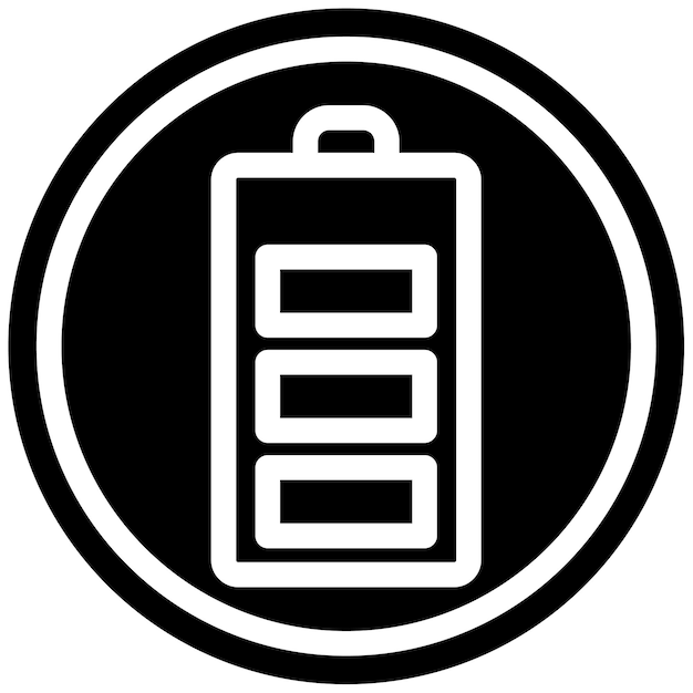 Ilustración del vector de la vida útil de la batería