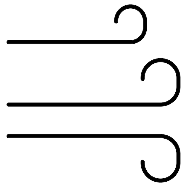 Ilustración del vector del viento