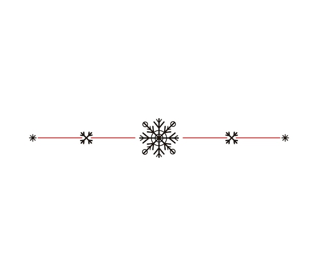 Ilustración de vector de viñeta de invierno