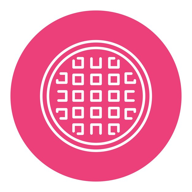 Ilustración del vector del waffle