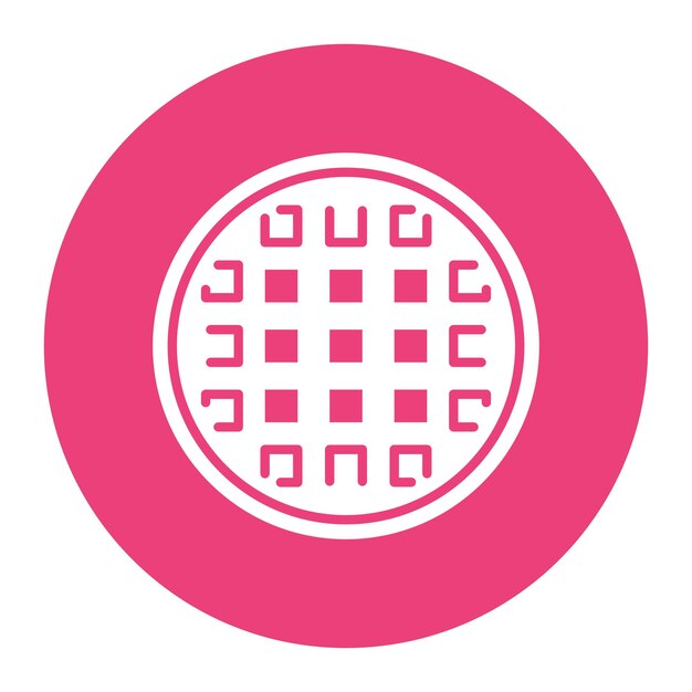 Ilustración del vector del waffle