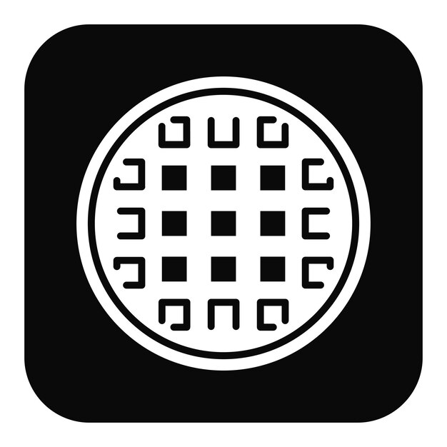 Ilustración del vector del waffle