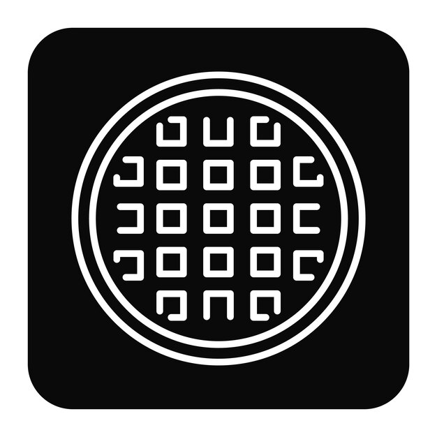 Ilustración del vector del waffle