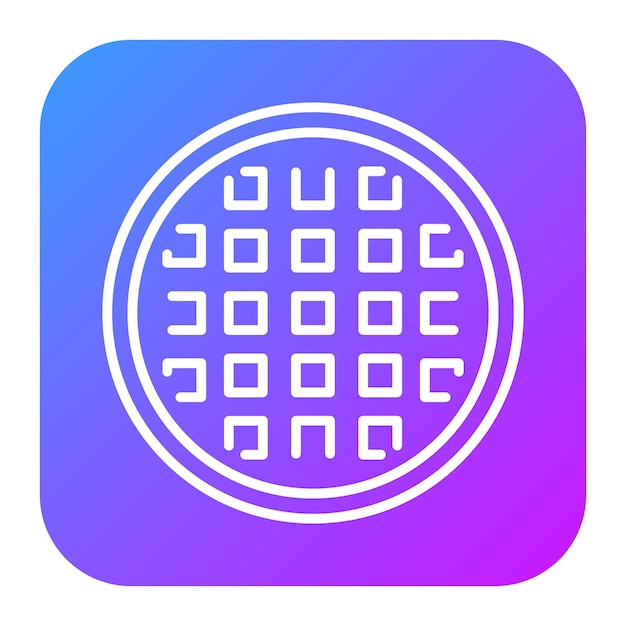 Ilustración del vector del waffle