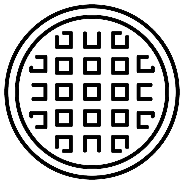 Ilustración del vector del waffle
