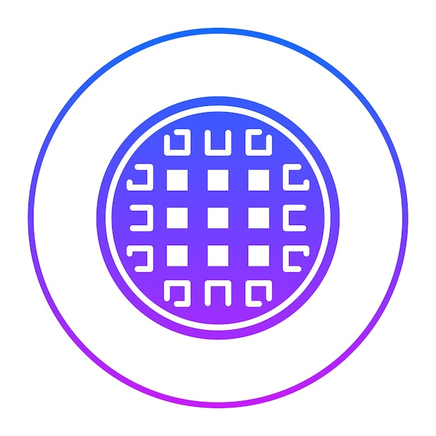 Ilustración del vector del waffle