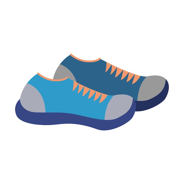 Ilustración de vector de zapatillas azules