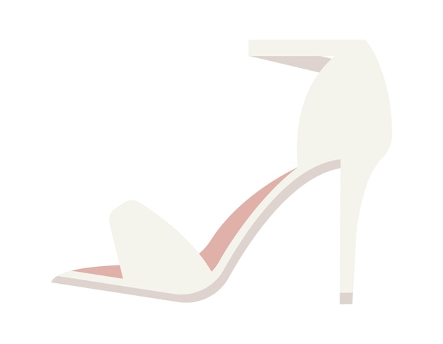 Vector ilustración de vector de zapatos de novia de boda