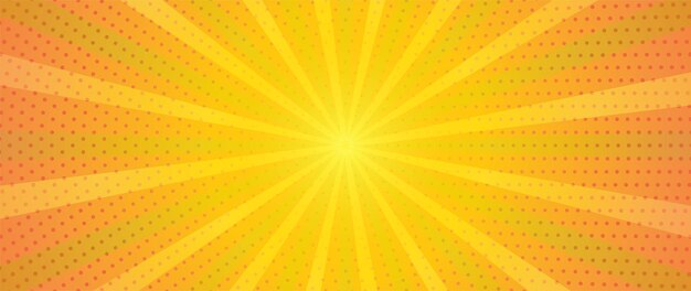 Ilustración de vector de zoom cómico amarillo abstracto