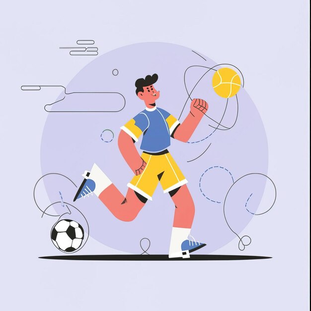 Vector ilustración de vectores 2d actividades deportivas y juegos olímpicos.