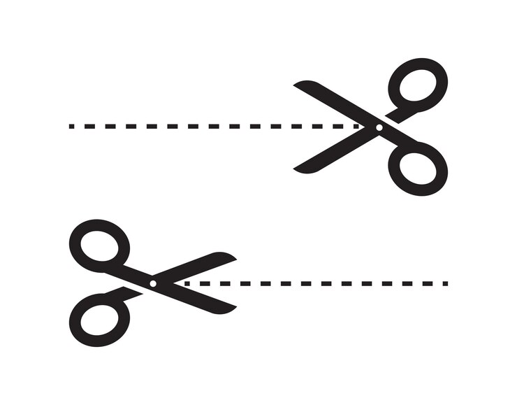 Vector ilustración de vectores aislados con líneas discontinuas