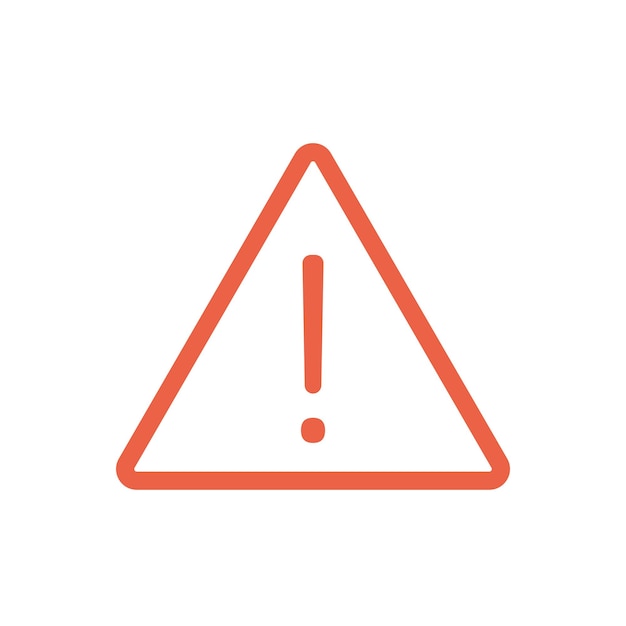 Ilustración de vectores aislados de señales de advertencia de alerta de precaución