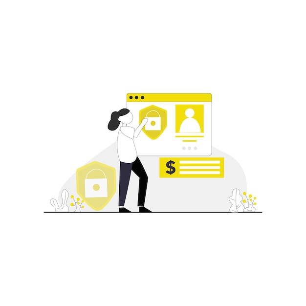 Ilustración de vectores de aprendizaje electrónico