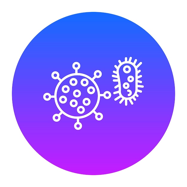 Ilustración de los vectores de las bacterias