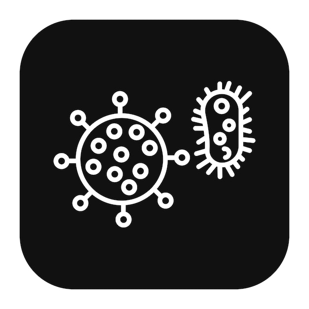 Ilustración de los vectores de las bacterias