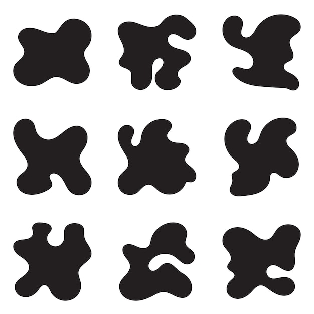 Ilustración de vectores de formas abstractas