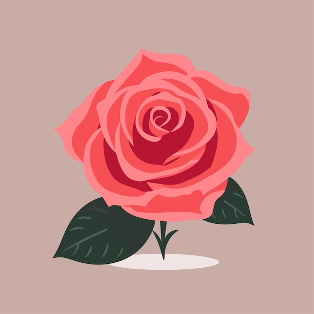 Ilustración de vectores planos rosados