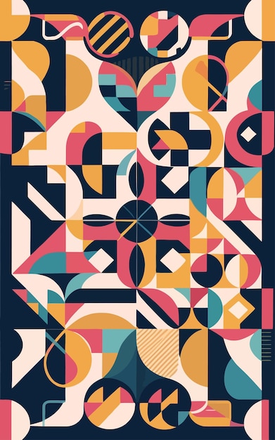 Ilustración vectorial 2d colorida de época sin costuras de alta resolución azulejos portugueses patrón abstracto obra de arte