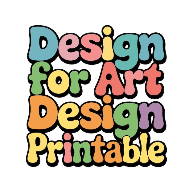 Ilustración vectorial 2d de diseño de camiseta con letras y elementos
