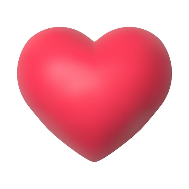 Ilustración vectorial 3D de fondo de corazón en blanco