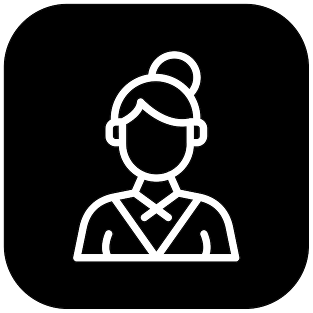 Ilustración vectorial de abogada femenina