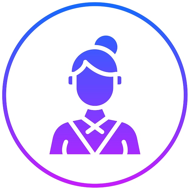Ilustración vectorial de abogada femenina