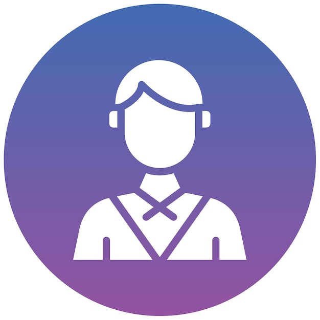 Ilustración vectorial del abogado masculino