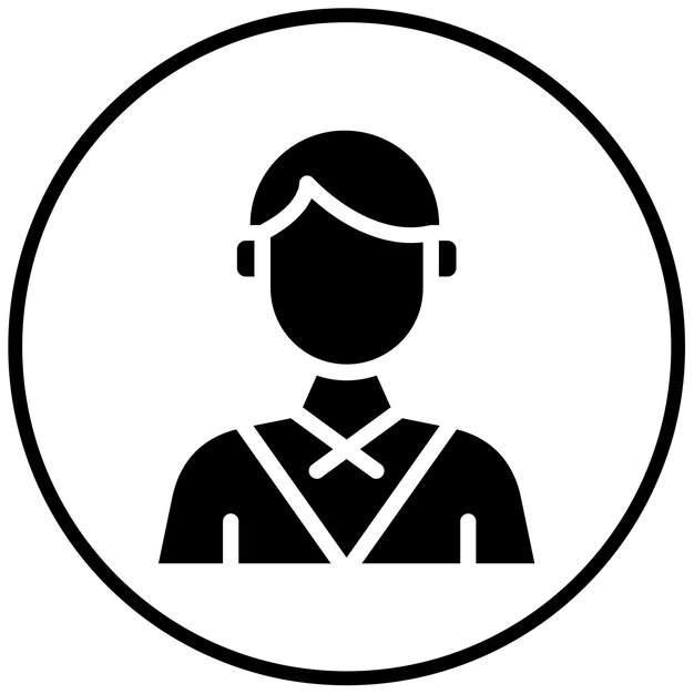 Ilustración vectorial del abogado masculino