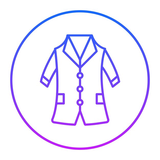 Ilustración vectorial del abrigo de negocios