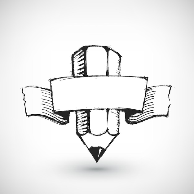 Ilustración vectorial abstracta. Banner dibujado a mano con lugar para el texto. Diseño de fondo. Elemento de diseño estilizado.