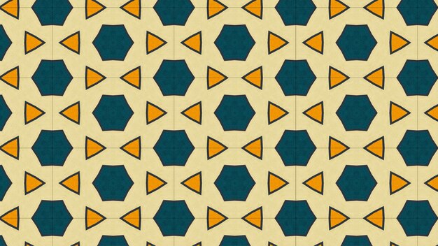 Ilustración vectorial abstracta de formas geométricas Patrón sin costuras