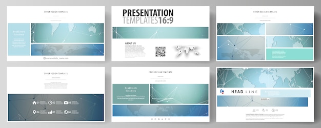 La ilustración vectorial abstracta minimalista del diseño editable de diapositivas de presentación de alta definición diseña plantillas de negocios.