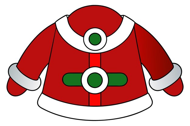 Ilustración vectorial acogedora de Papá Noel