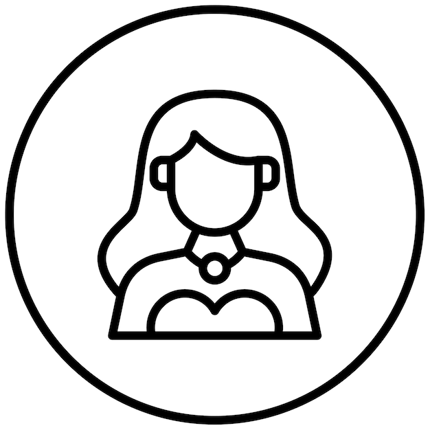 Ilustración vectorial de la actriz