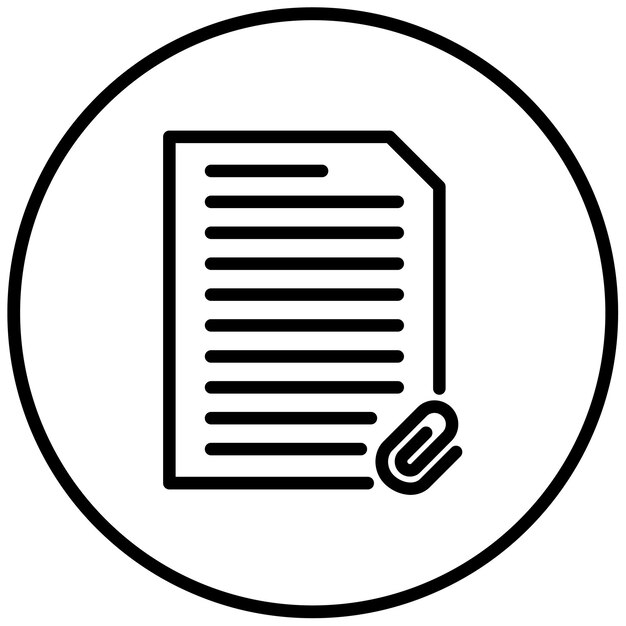 Ilustración vectorial de los adjuntos