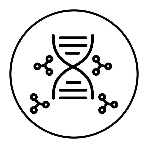 Ilustración vectorial del ADN