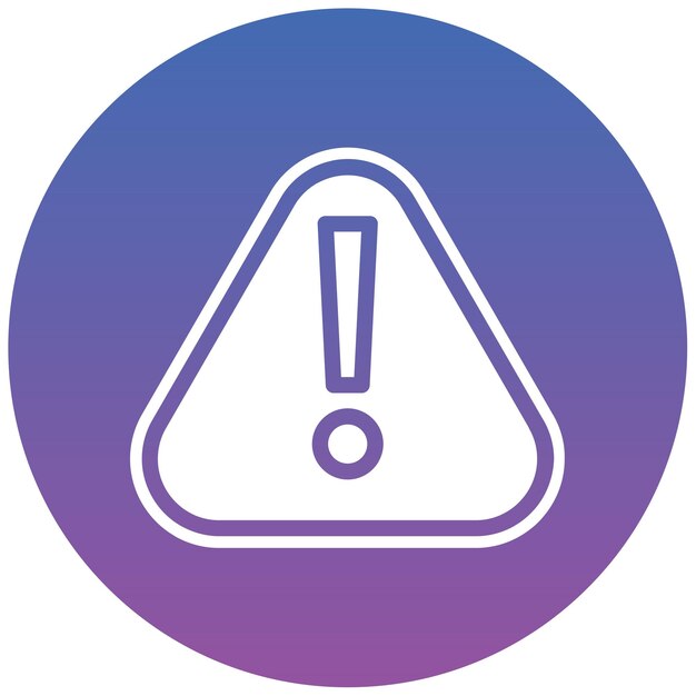 Ilustración vectorial de advertencia