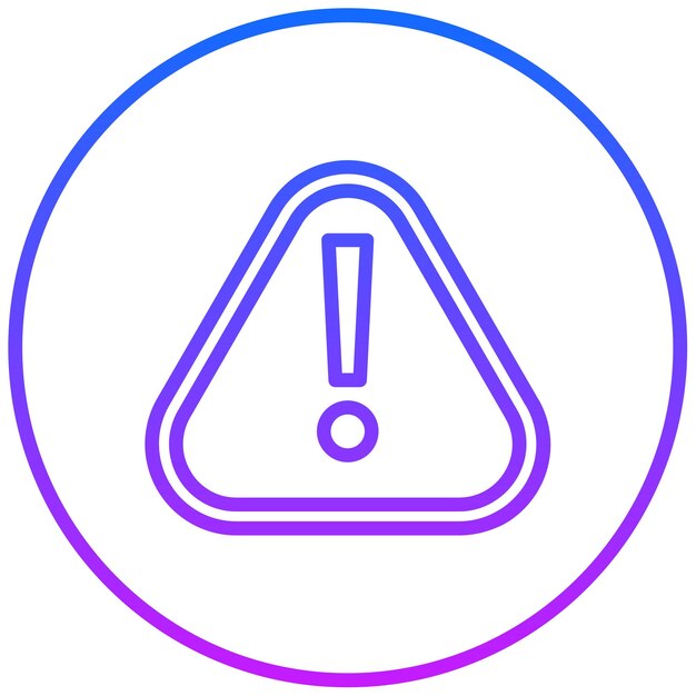 Ilustración vectorial de advertencia