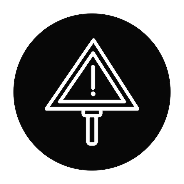 Ilustración vectorial de advertencia