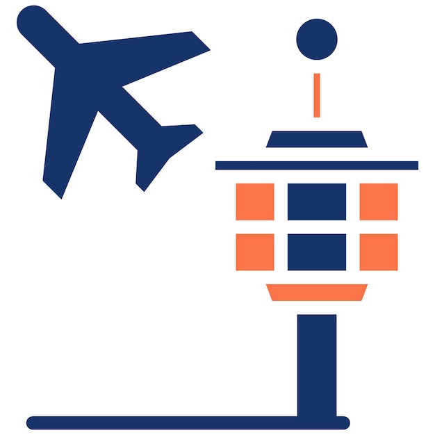 Ilustración vectorial del aeropuerto