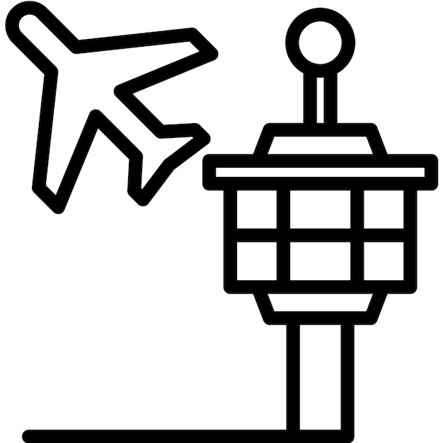 Ilustración vectorial del aeropuerto