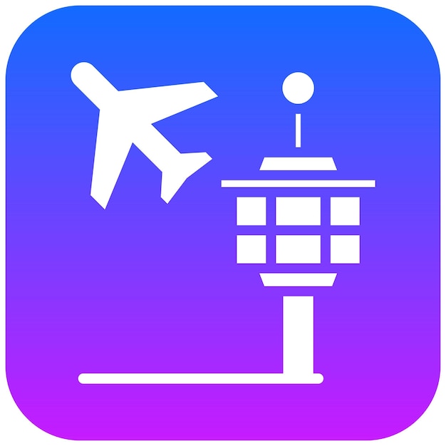 Ilustración vectorial del aeropuerto
