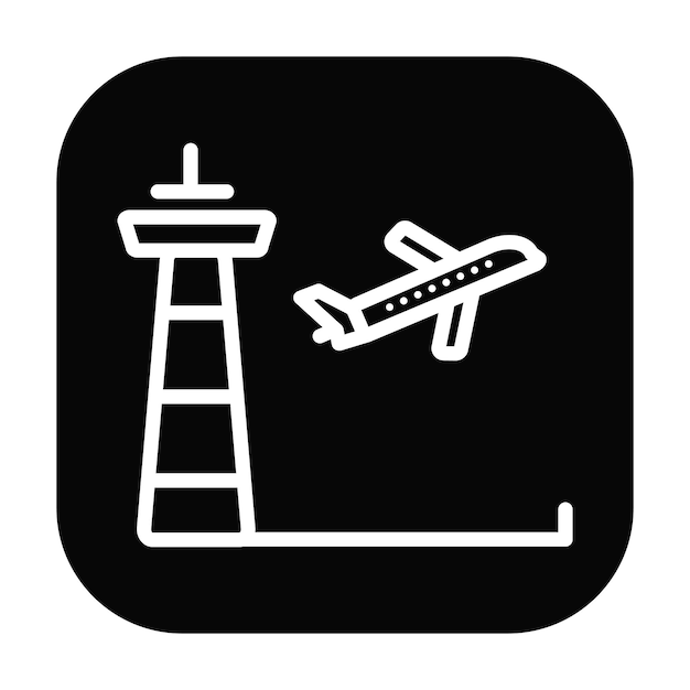 Ilustración vectorial del aeropuerto