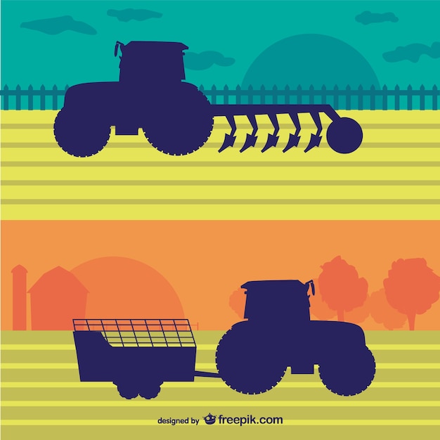 Ilustración vectorial agricultura