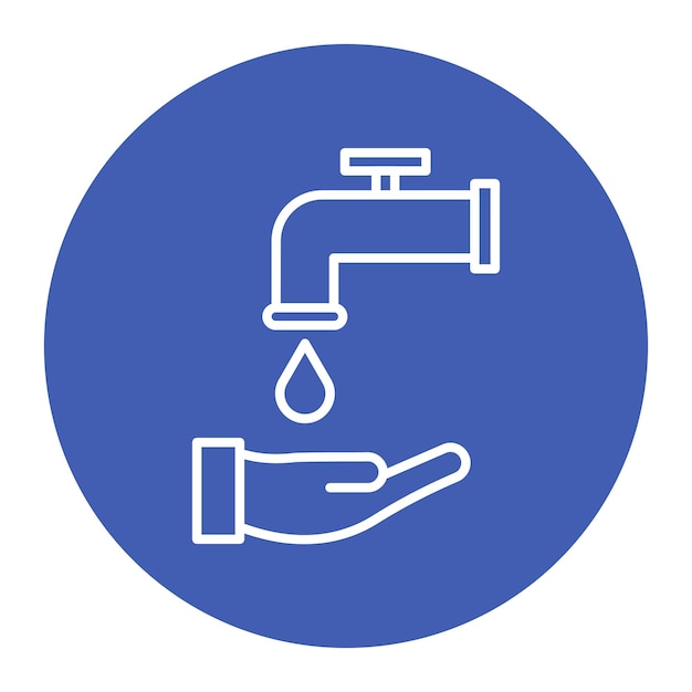 Ilustración vectorial de ahorro de agua