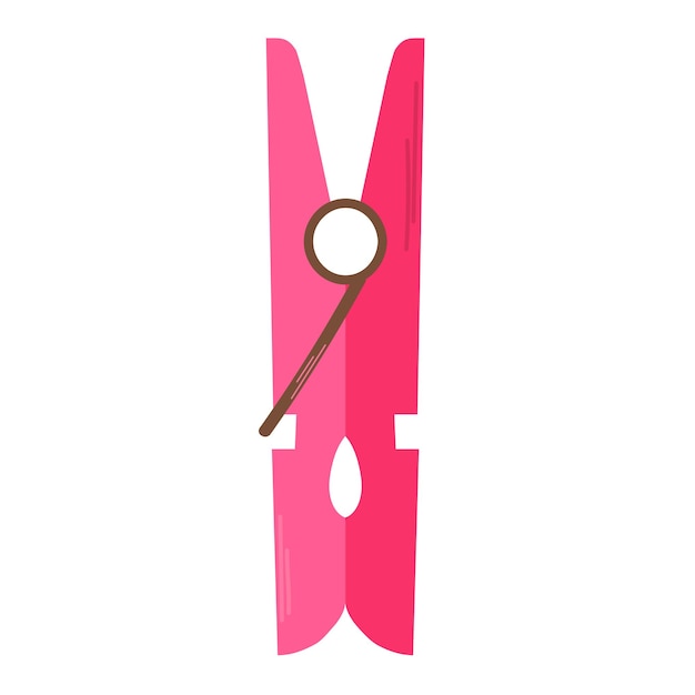 Ilustración vectorial aislada del avatar del icono de la pinza de ropa
