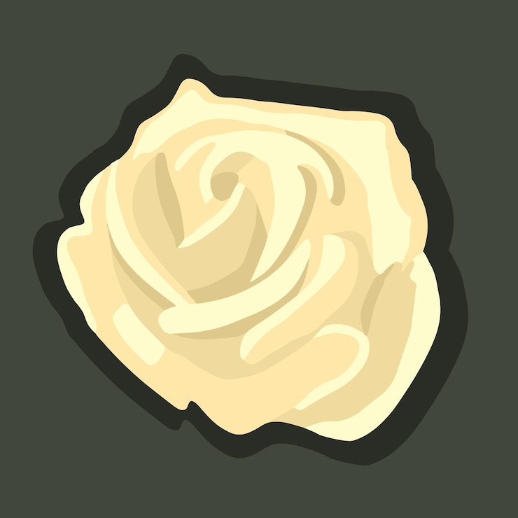 Vector ilustración vectorial aislada de una rosa amarilla